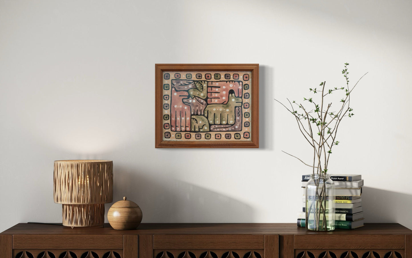A painting of animals inspired my latin American culture and art.